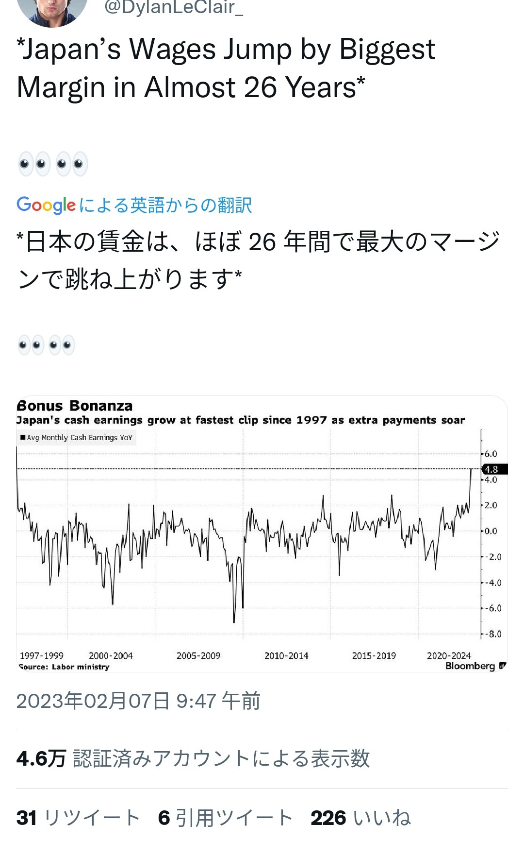 【悲報】日本、何故か賃金が爆上がりし始める\n_1